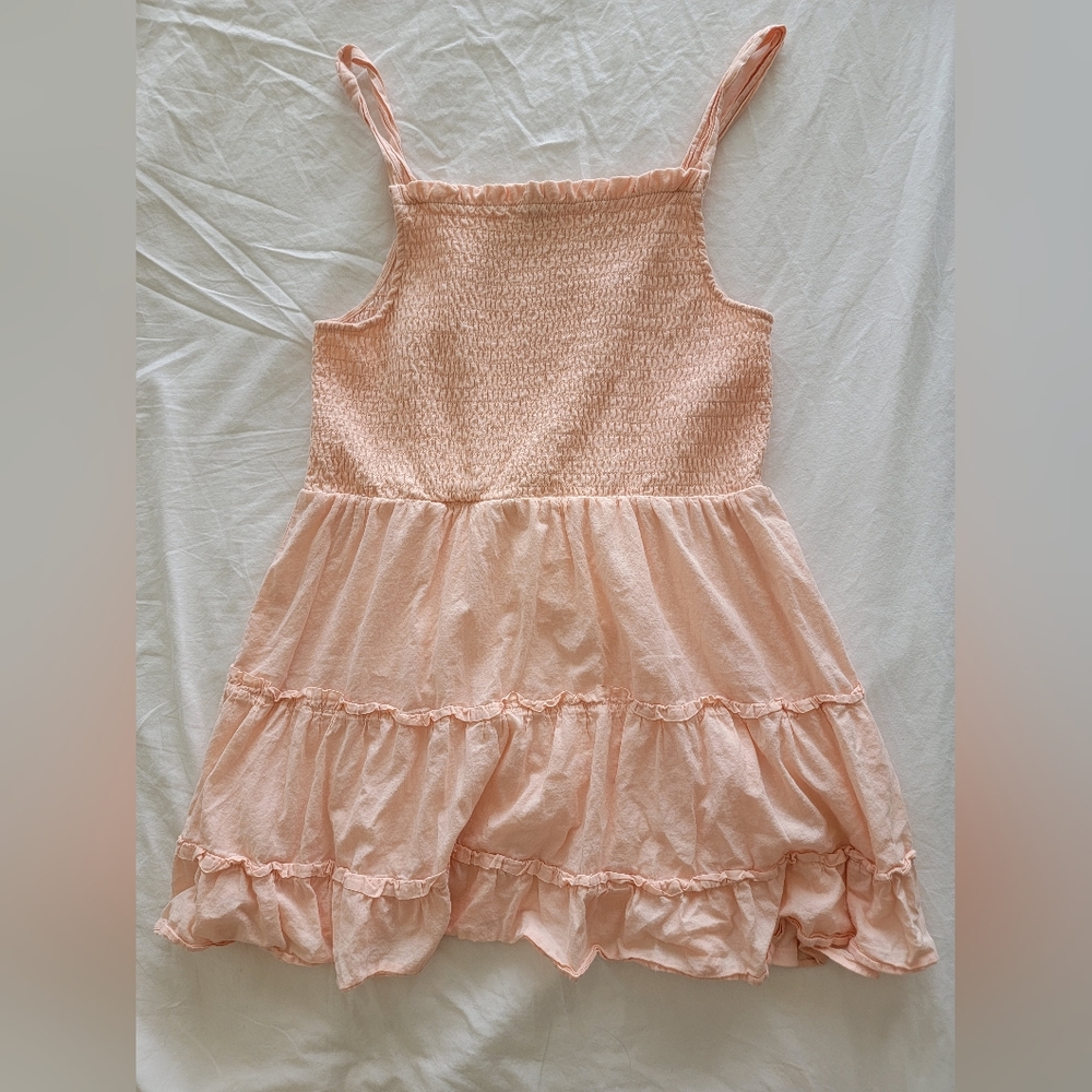 Short Cream Orange Dress
